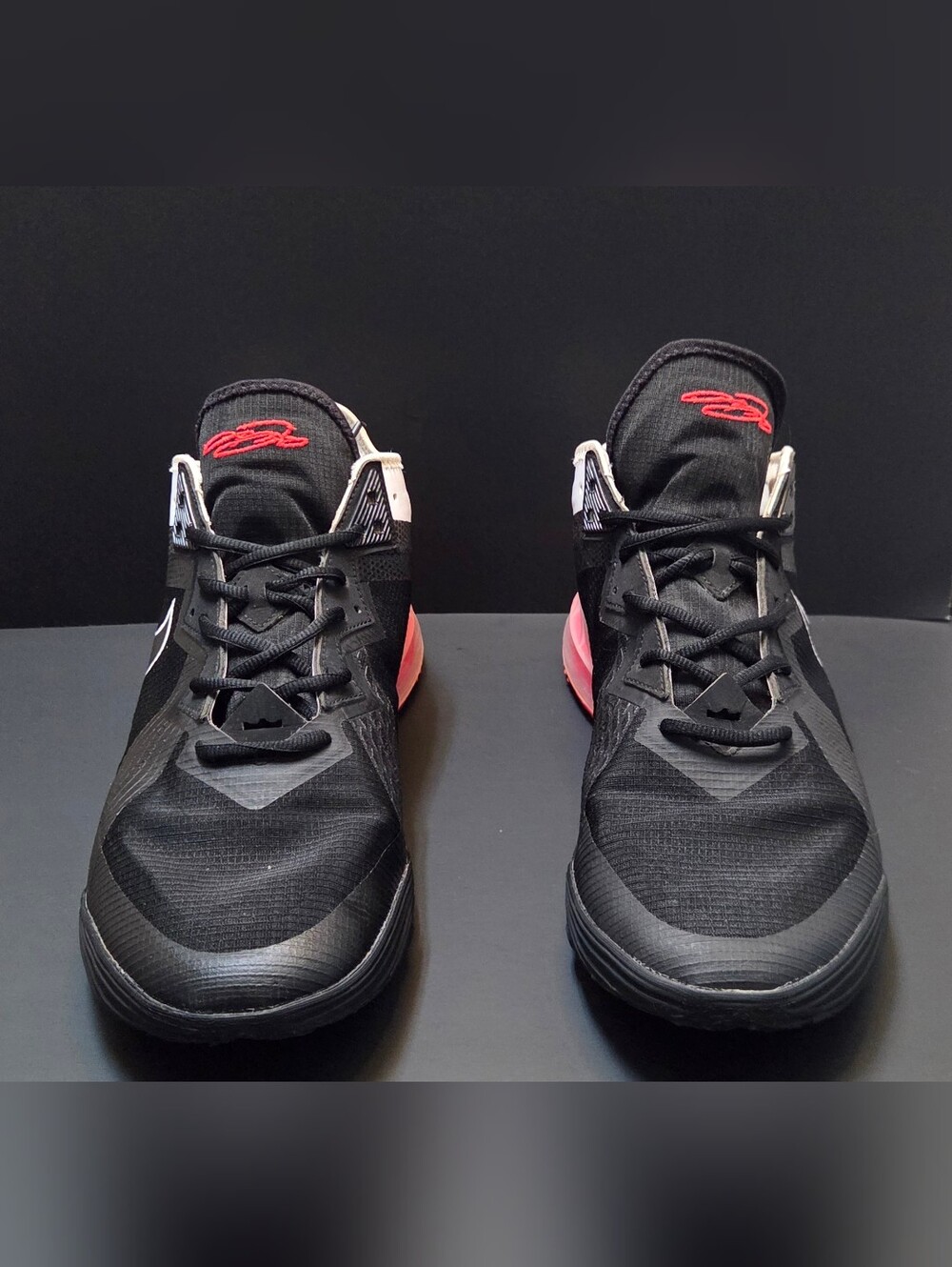 Nike LeBron Shoes Mens Size 13 Black White Red Basketball Shoes CV7562-002. 0174